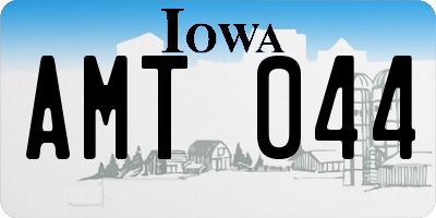 IA license plate AMT044
