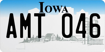 IA license plate AMT046