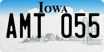 IA license plate AMT055
