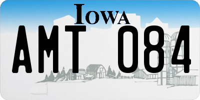 IA license plate AMT084