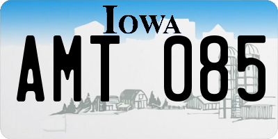 IA license plate AMT085