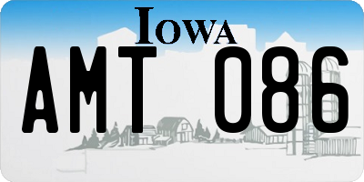 IA license plate AMT086