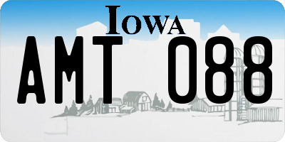 IA license plate AMT088