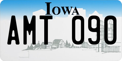IA license plate AMT090