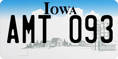 IA license plate AMT093