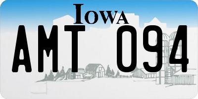 IA license plate AMT094