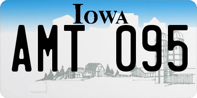 IA license plate AMT095