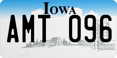 IA license plate AMT096