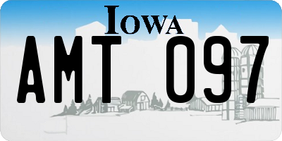 IA license plate AMT097