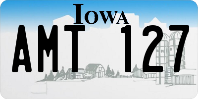 IA license plate AMT127