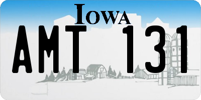 IA license plate AMT131