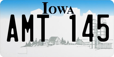 IA license plate AMT145