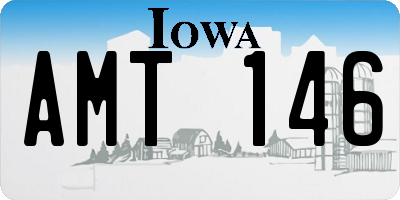 IA license plate AMT146
