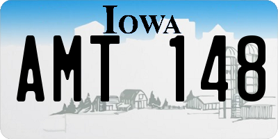 IA license plate AMT148