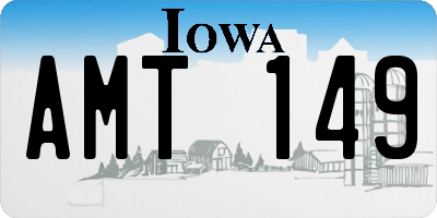 IA license plate AMT149