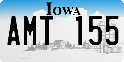 IA license plate AMT155