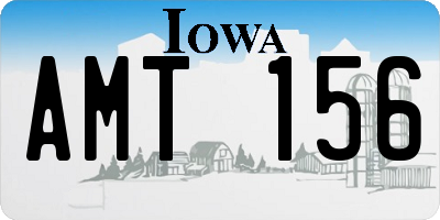 IA license plate AMT156