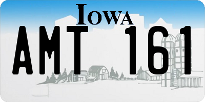 IA license plate AMT161
