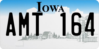 IA license plate AMT164
