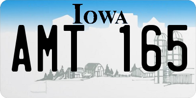 IA license plate AMT165