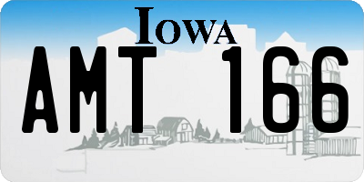 IA license plate AMT166
