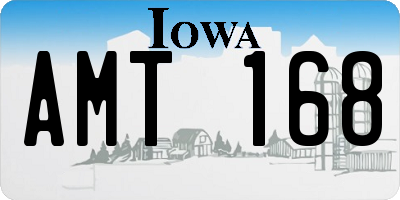 IA license plate AMT168