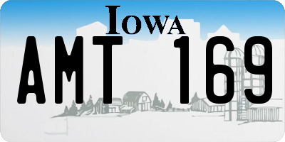 IA license plate AMT169