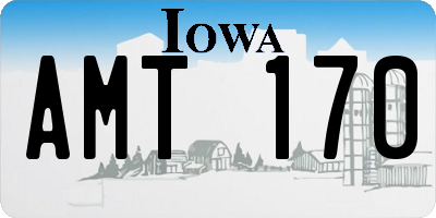 IA license plate AMT170
