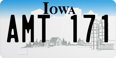 IA license plate AMT171