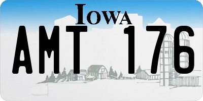 IA license plate AMT176