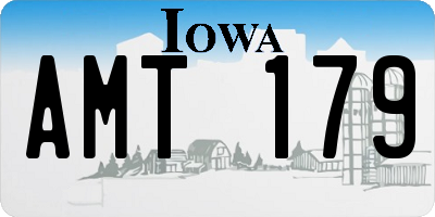 IA license plate AMT179