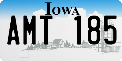 IA license plate AMT185