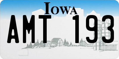 IA license plate AMT193