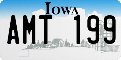 IA license plate AMT199