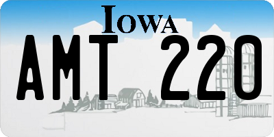 IA license plate AMT220