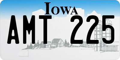 IA license plate AMT225