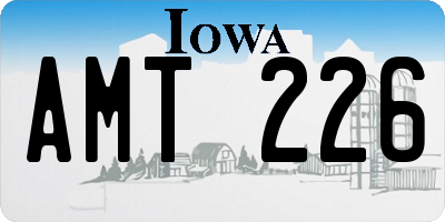 IA license plate AMT226