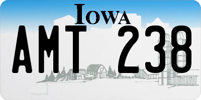 IA license plate AMT238