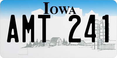 IA license plate AMT241