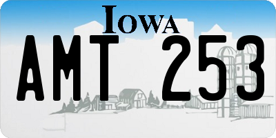 IA license plate AMT253