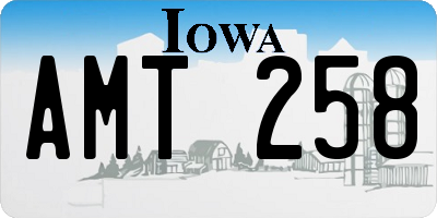 IA license plate AMT258