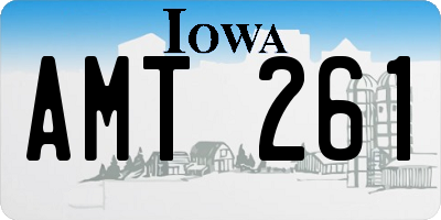 IA license plate AMT261