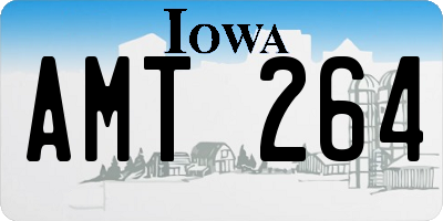 IA license plate AMT264