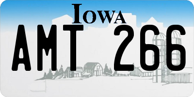 IA license plate AMT266