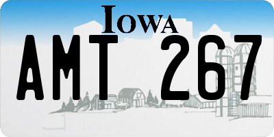 IA license plate AMT267