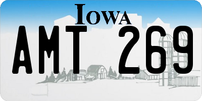 IA license plate AMT269