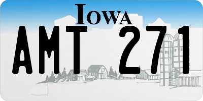 IA license plate AMT271