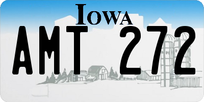 IA license plate AMT272