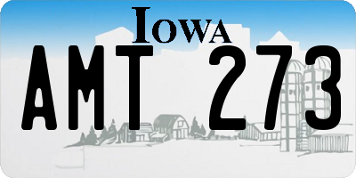 IA license plate AMT273