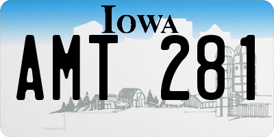 IA license plate AMT281